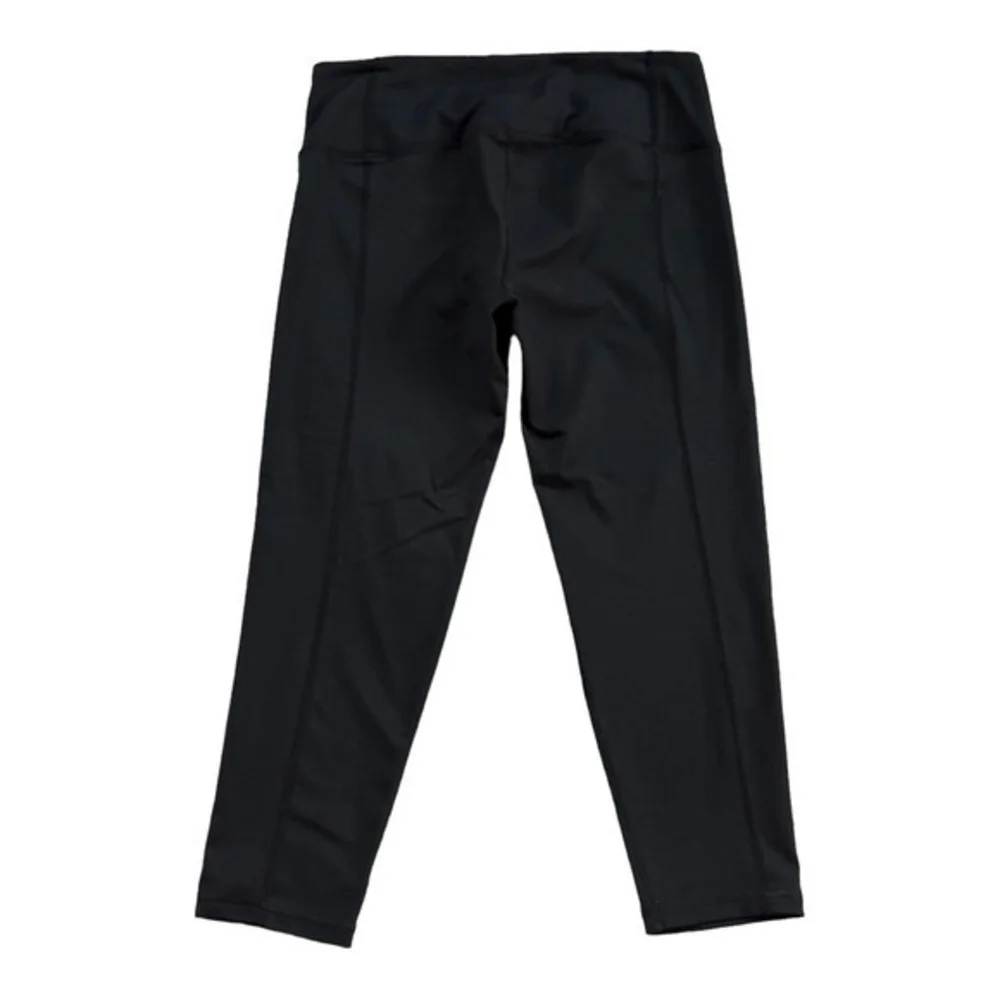 Victoria's Secret Knockout Capri Leggings M Black Compression Womens Activewear